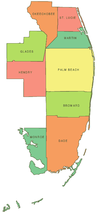 Florida's Southeast Counties