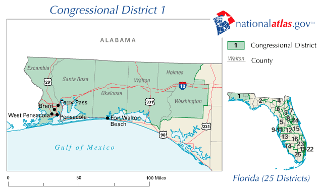 107th Congress - Florida's Congressional District 1