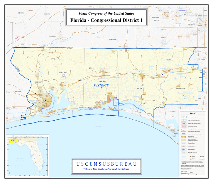 108th Congress - Florida's Congressional District 1