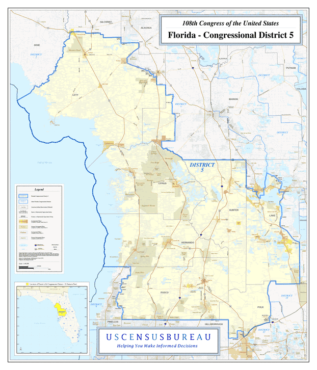 108th Congress - Florida's Congressional District 5