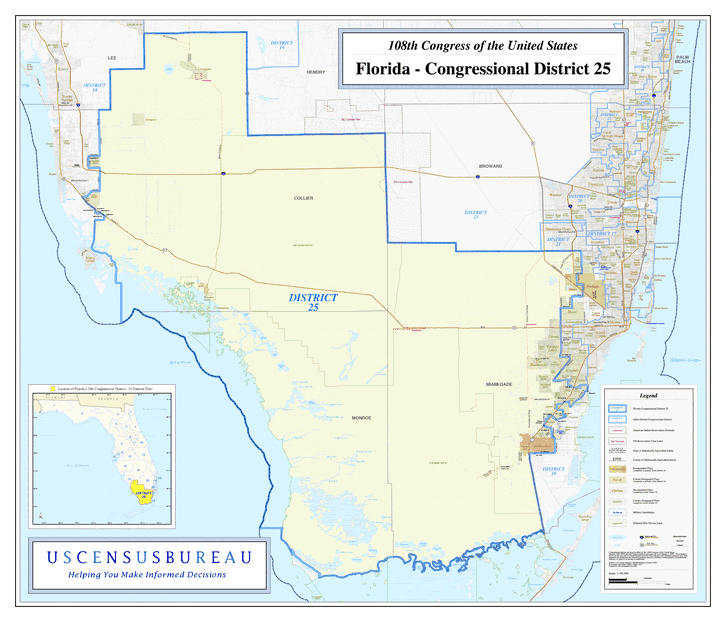 108th Congress - Florida's Congressional District 25