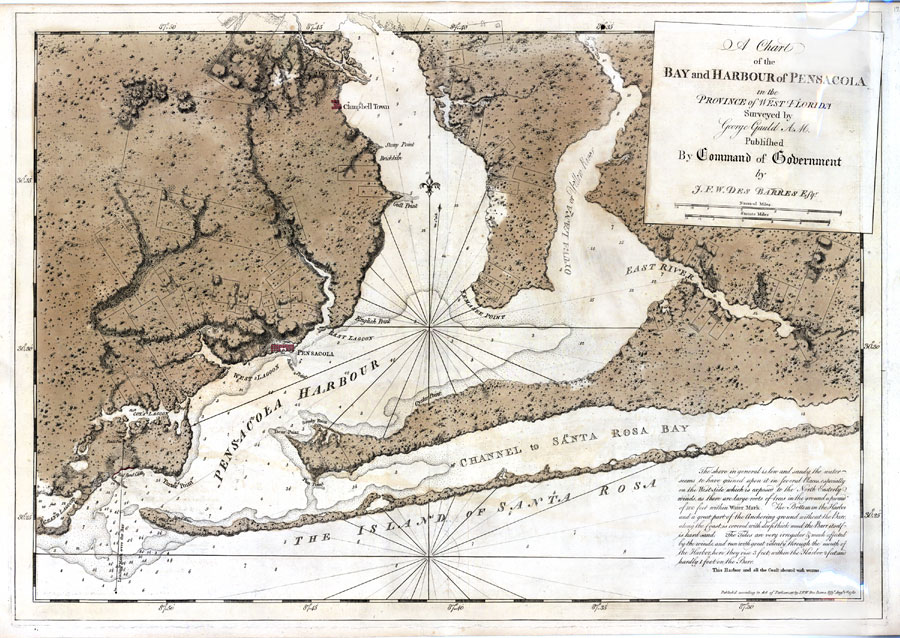 A Chart of the Bay and Harbour of Pensacola
