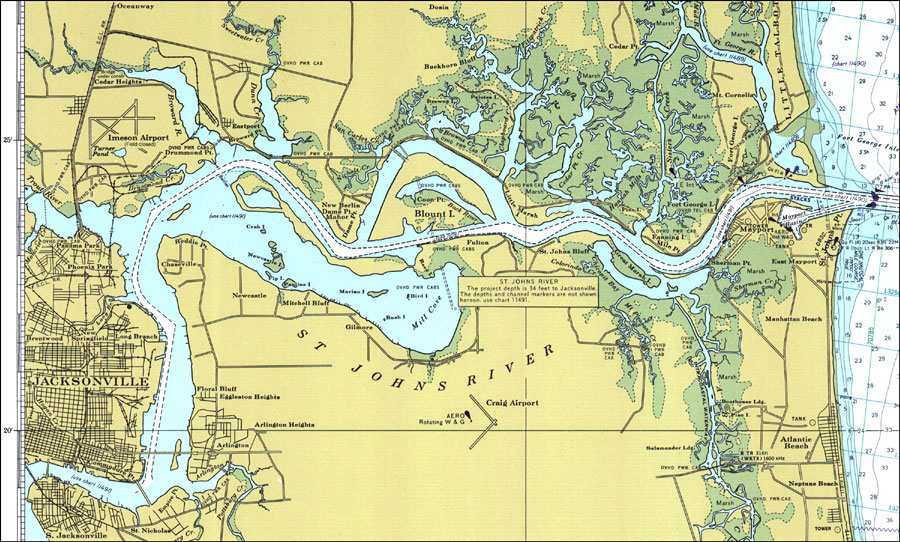 St Johns River Depth Chart