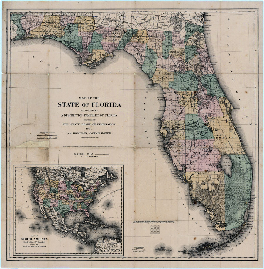 Map of the State of Florida