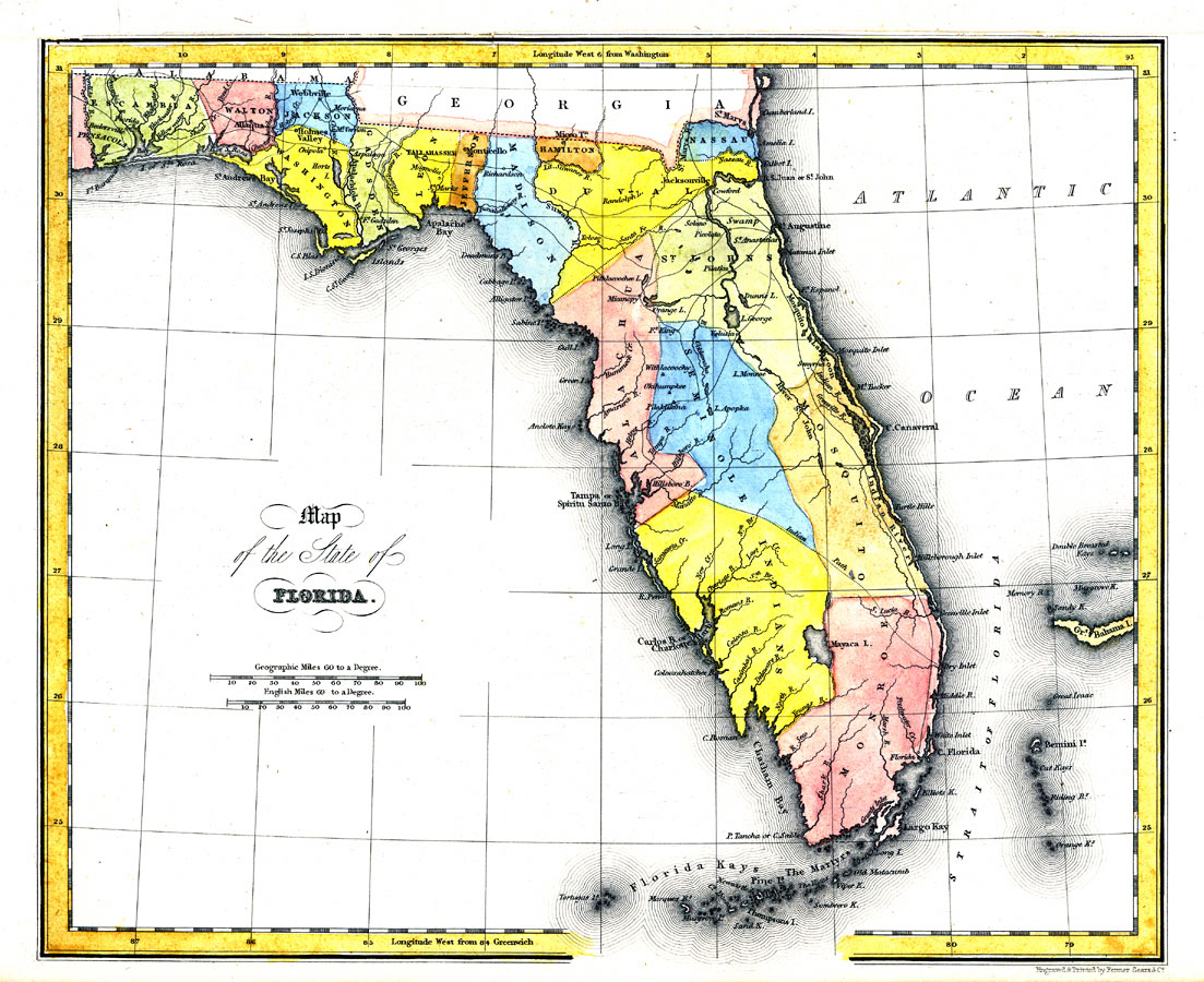 Map of the State of Florida