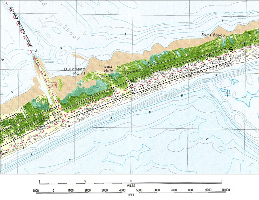 St George Island Florida Map Saint George Island, 1982