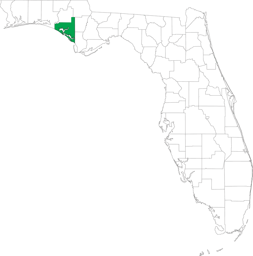 Locater Map of Bay County