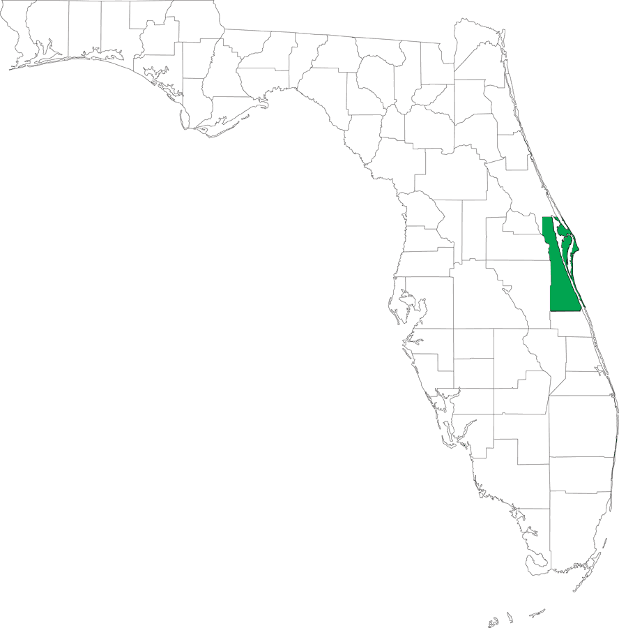 Locater Map of Brevard County