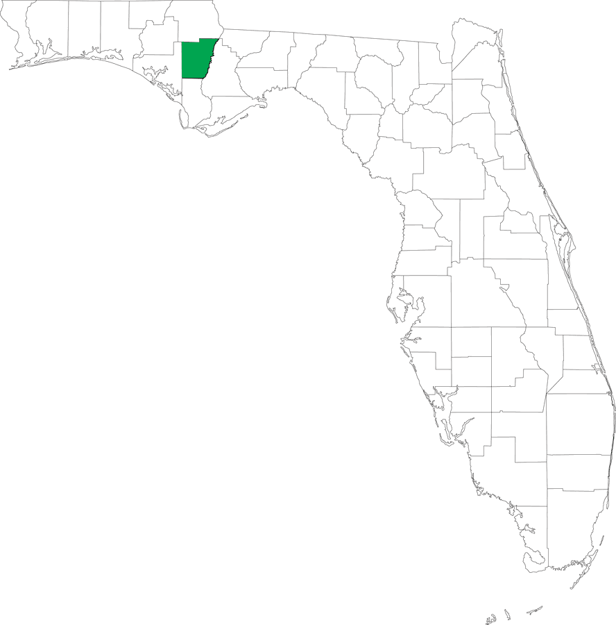 Locater Map of Calhoun County