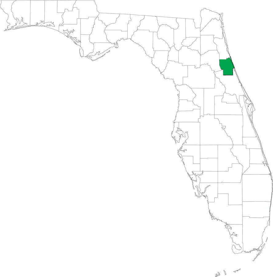 Locater Map of Flagler County