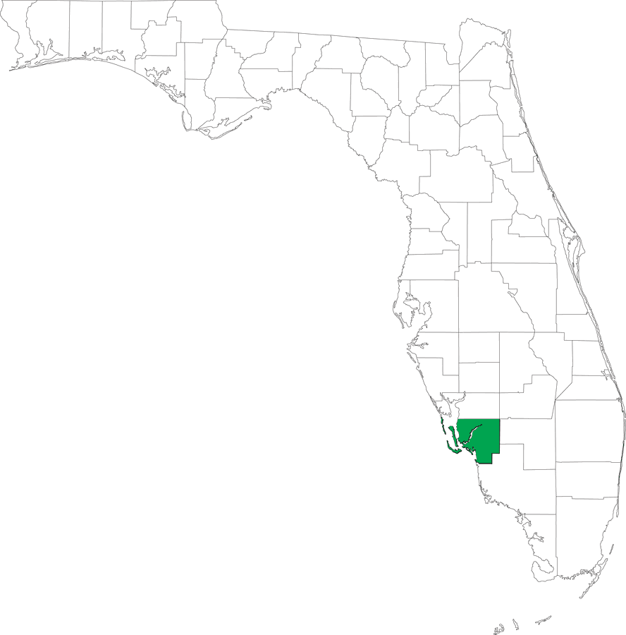 Locater Map of Lee  County