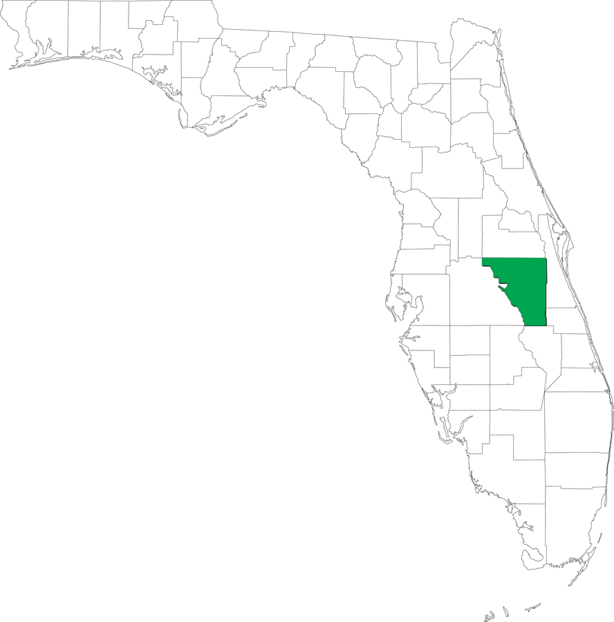 Locater Map of Osceola County