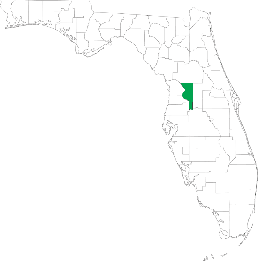 Locater Map of Sumter County