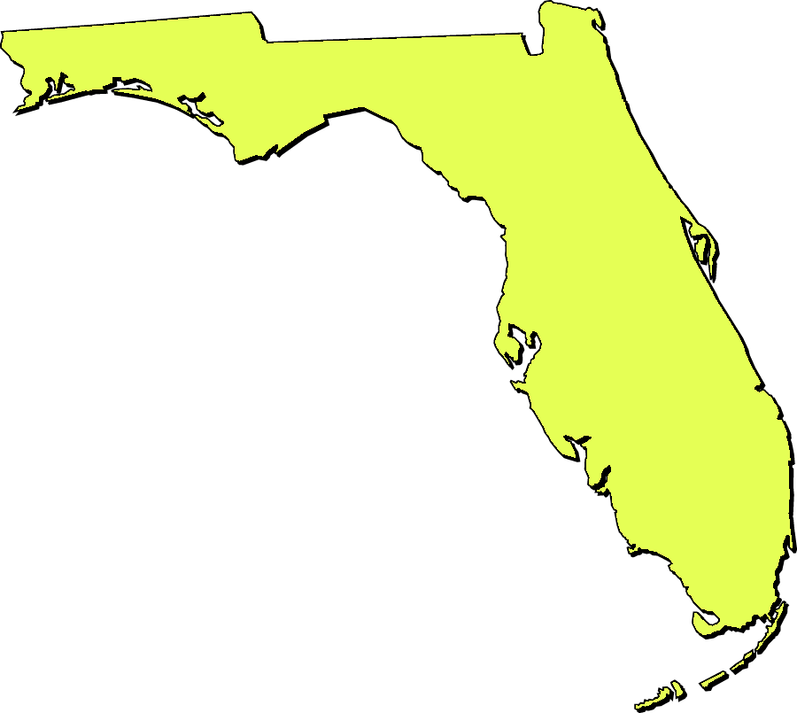 clipart map of florida - photo #3
