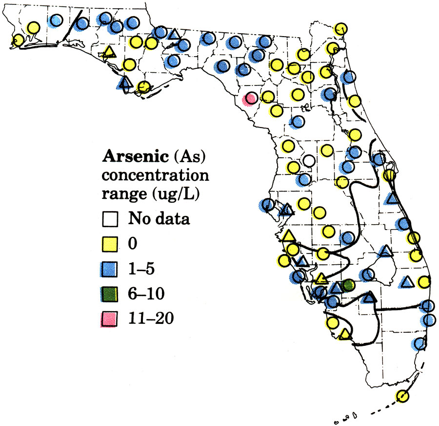 Quality of Untreated Water for Public Supplies in Florida- Arsenic