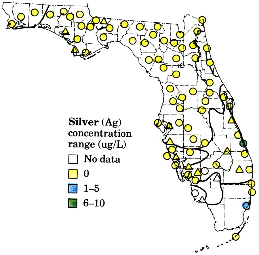 Quality of Untreated Water for Public Supplies in Florida- Silver