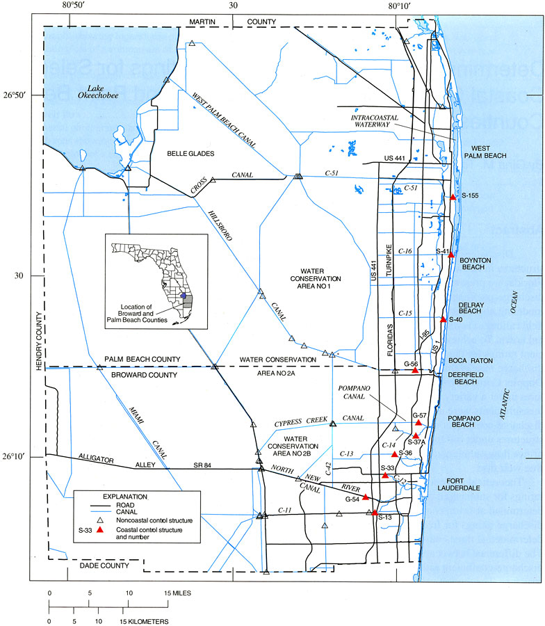Hydraulic Control Structures in Broward and Palm Beach Counties