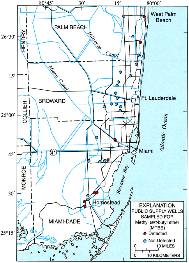 Occurrence of MTBE from Public-Supply Wells in the Biscayne Aquifer