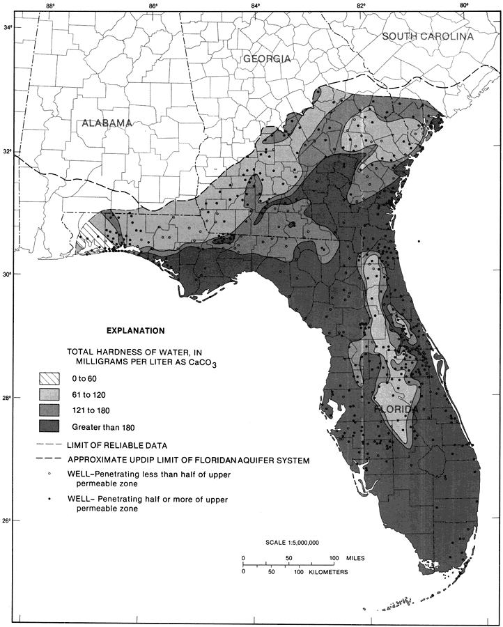 Total Hardness of Water from the Upper Floridan Aquifer Fig 19