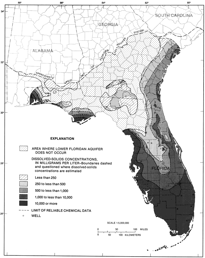 Dissolved-Solids Concentrations from the Lower Floridan Aquifer Fig 27