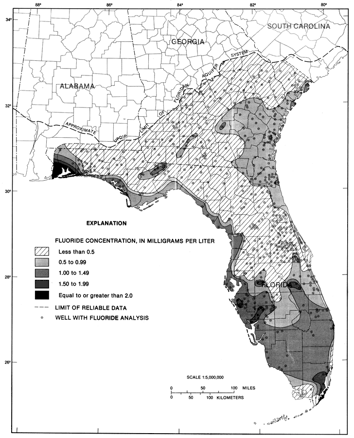 Fluoride Concentrations from the Upper Floridan Aquifer Fig 28