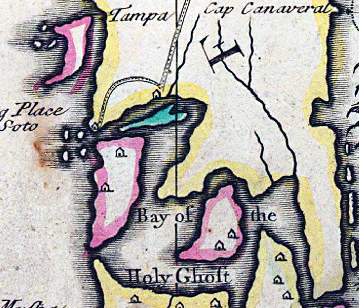 Detail - A map of Louisiana and of the river Mississipi