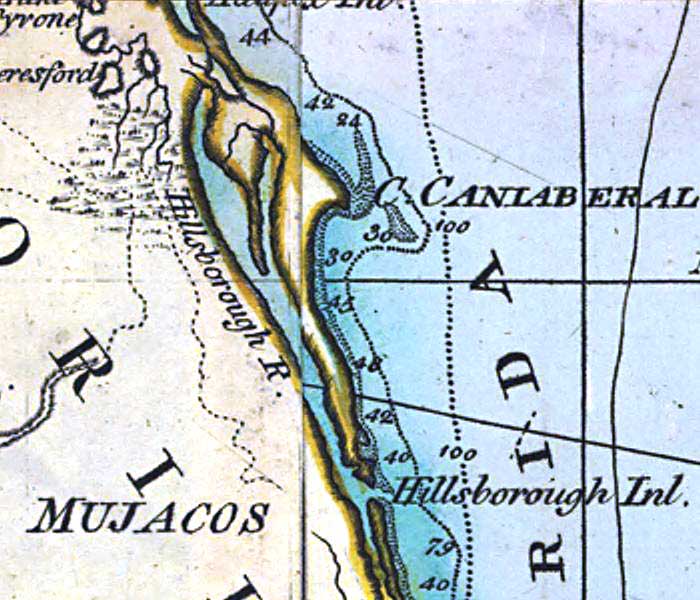 Detail - A general chart of the West Indies