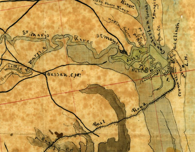 Detail - Map of the cost [sic] of Georgia & Florida