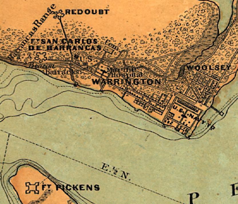 Detail - A correct map of Pensacola Bay