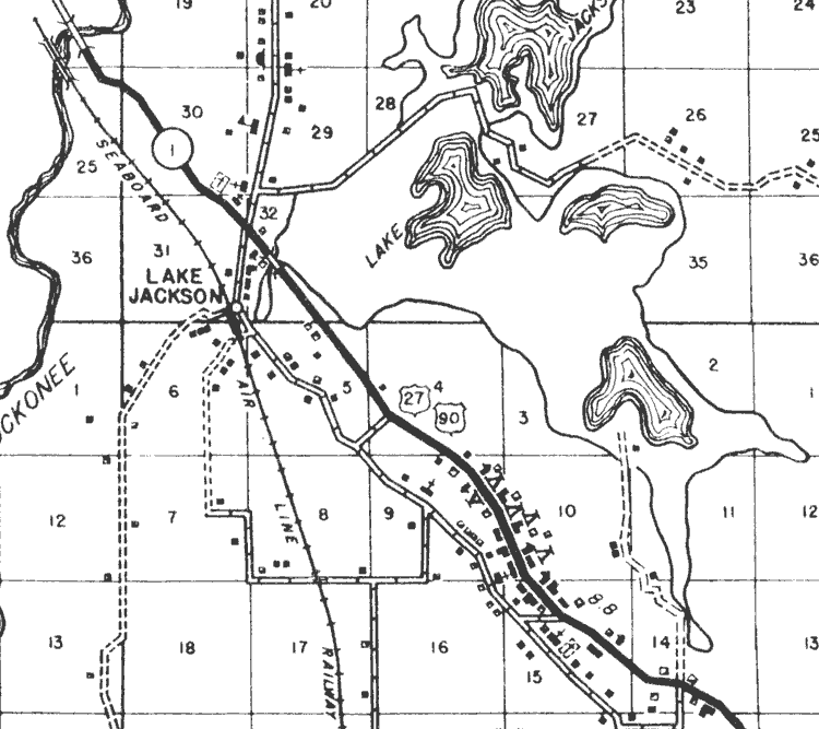 Detail - Highway and Transportation Map of Leon County