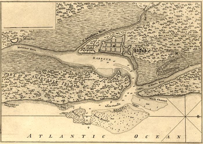 Plan of the Town and Harbour of St. Augustine