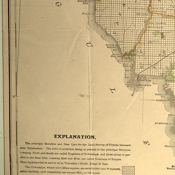 Detail - A new sectional map of Florida