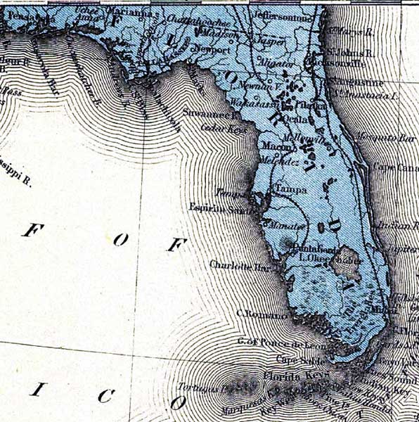Detail - The Evening Post map of the West Indies