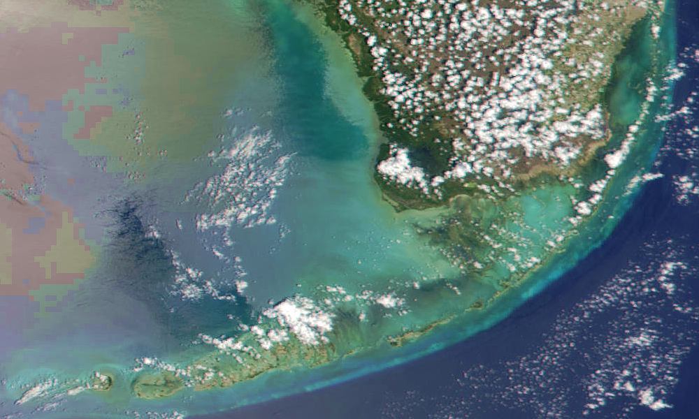 Florida Fires- Detail of the Florida Keys