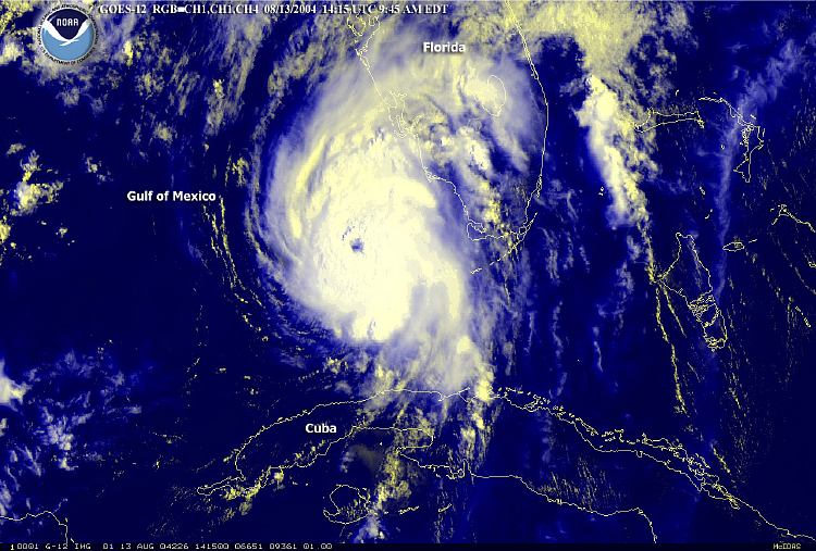 Hurricane Charley Approaching Florida