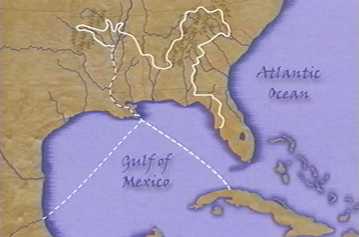 Map of the DeSoto Expedition