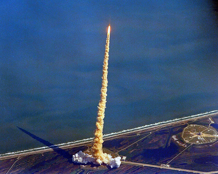 Oceanside Aerial of Columbia launch