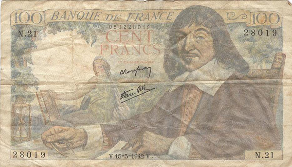 Old French 100 franc (1 of 2)