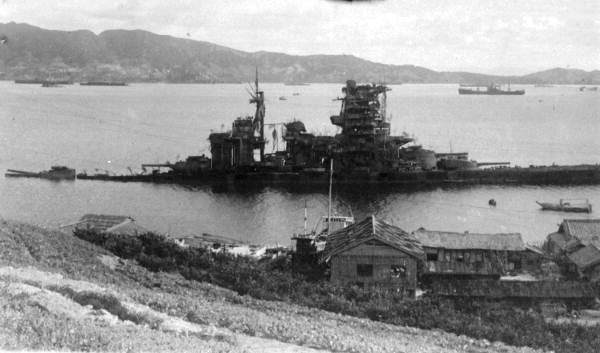 Japanese battleship hit by Colin P. Kelly II and his crew during World War II