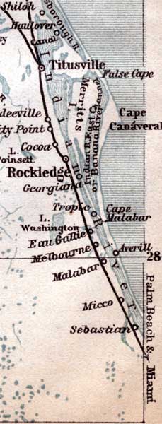 Map of Brevard County, Florida, 1904