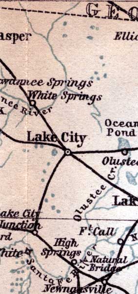 Map of Columbia County, Florida, 1904