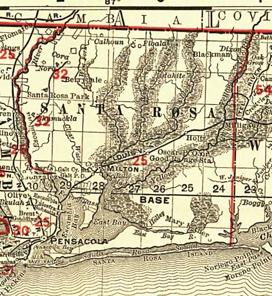 Santa Rosa County, 1900