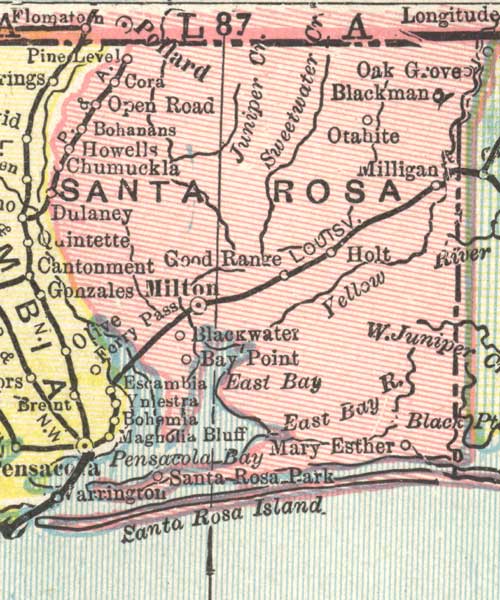 Santa Rosa County, 1898
