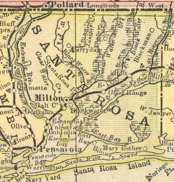 Santa Rosa County, 1900