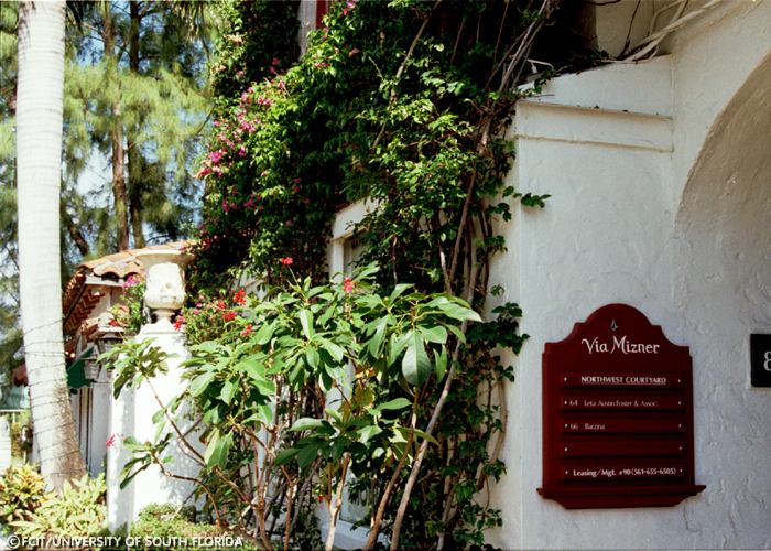 Sign for Via Mizner