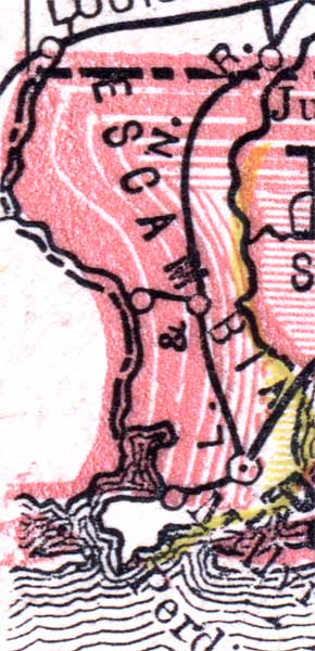 Map of Escambia County, Florida, 1880