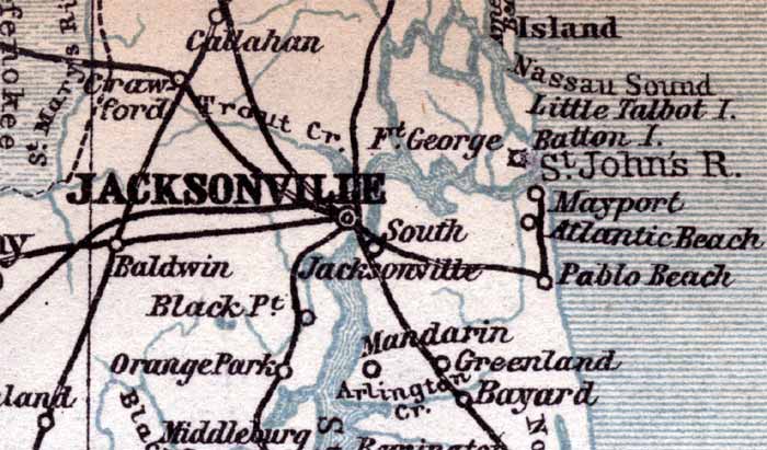 Map of Duval County, Florida, 1904