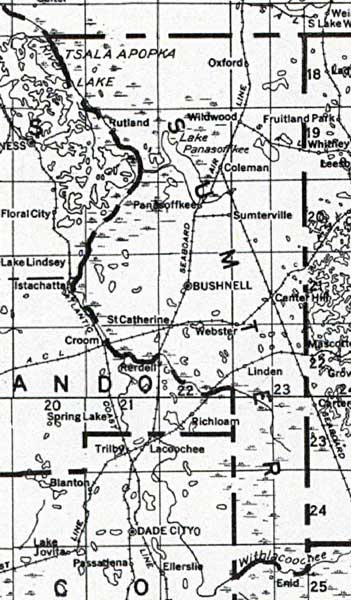 Map of Sumter County, Florida, 1932