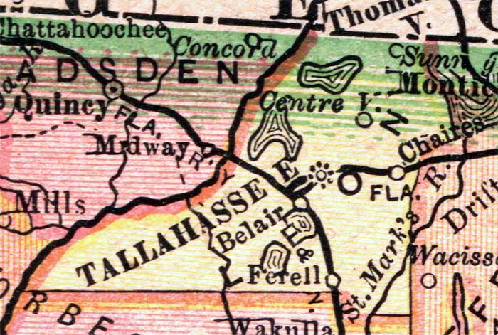 Map of Leon County, Florida, 1894