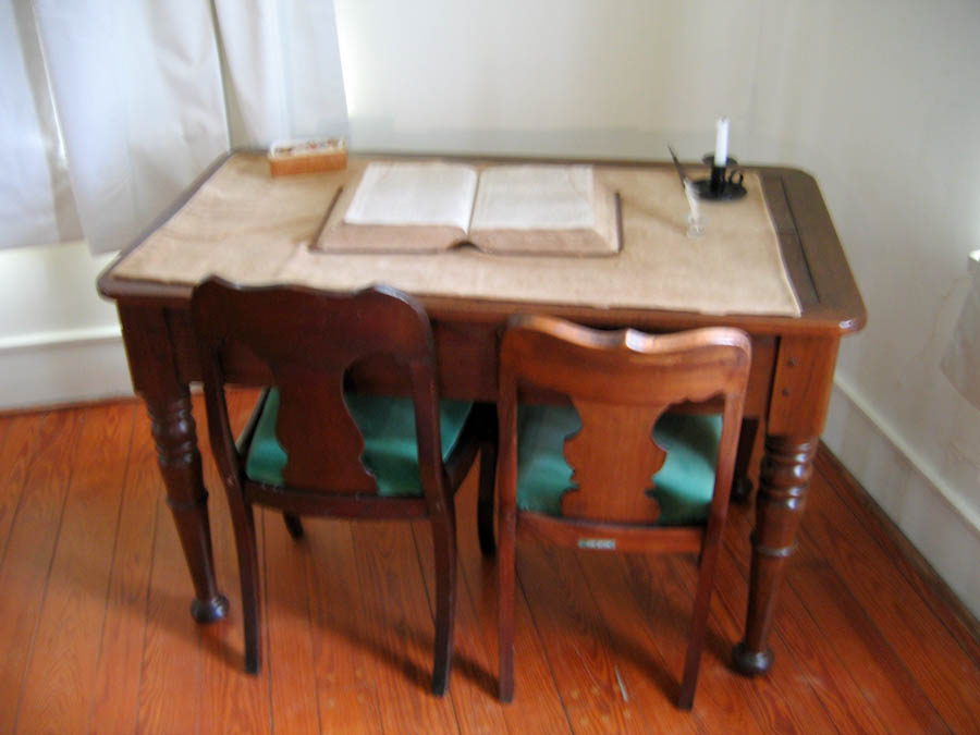 Desk inside the Gregory House